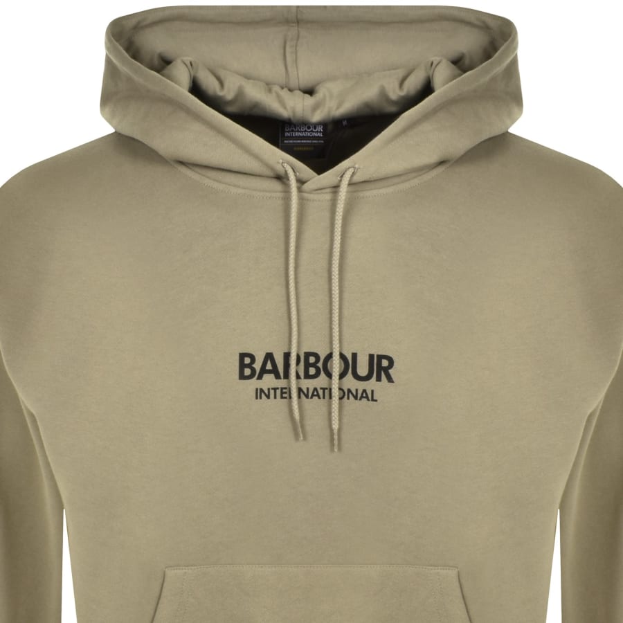 Barbour International Logo Hoodie Brown